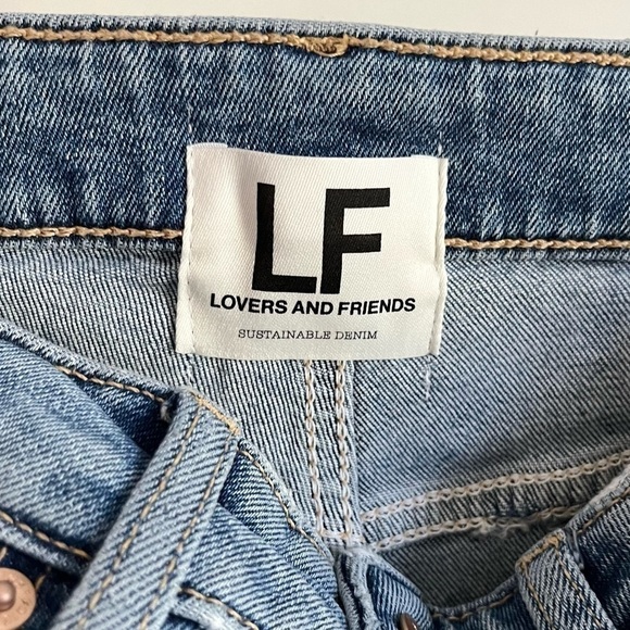 NWT Lovers + Friends Greyson Ultra High Rise Slim Boot Jeans Skyline Blue 24 - Picture 8 of 13